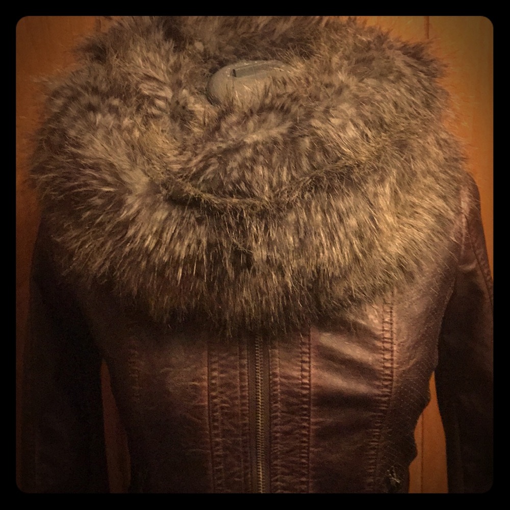 French Connection faux fur Infinity Scarf